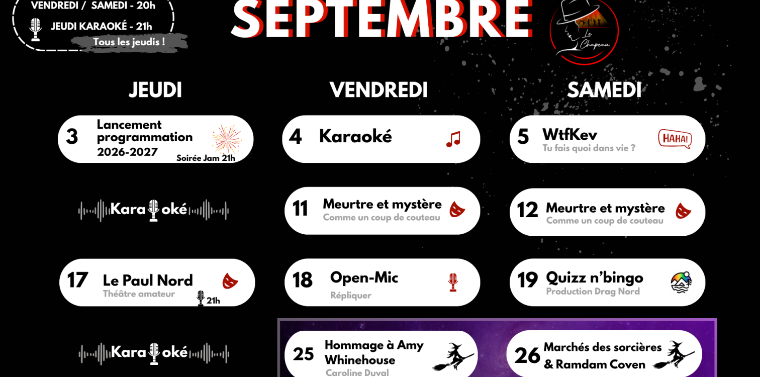 Calendrier officiel 11x17